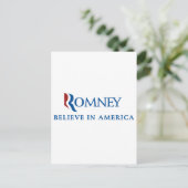 Mitt Romney 2012 Briefkaart (Staand voorkant)