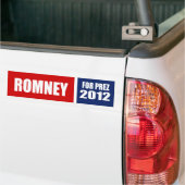 MITT ROMNEY 2012 BUMPERSTICKER (Op Truck)