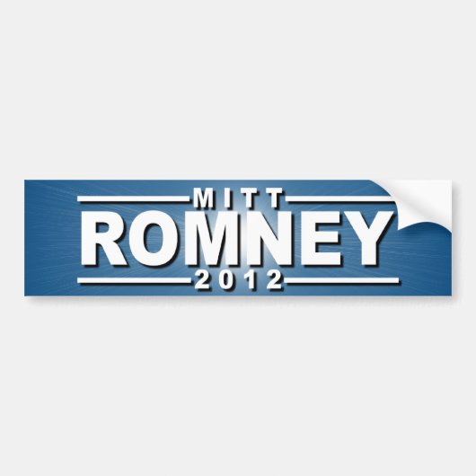 Mitt Romney 2012 Bumpersticker (Voorkant)