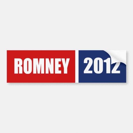 MITT ROMNEY 2012 BUMPERSTICKER (Voorkant)