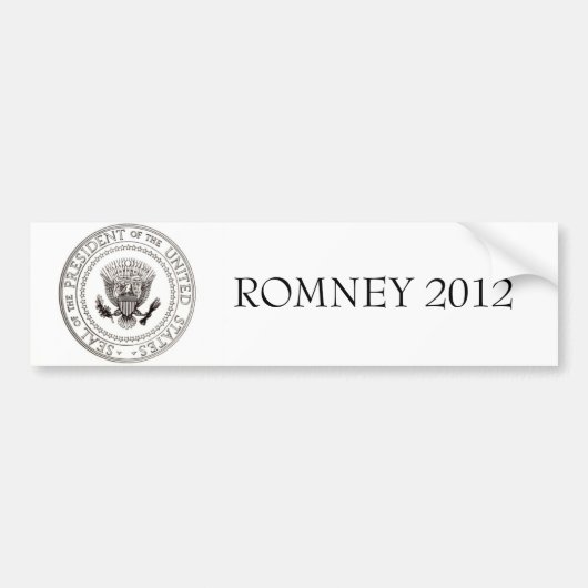 Mitt Romney 2012 Bumpersticker (Voorkant)