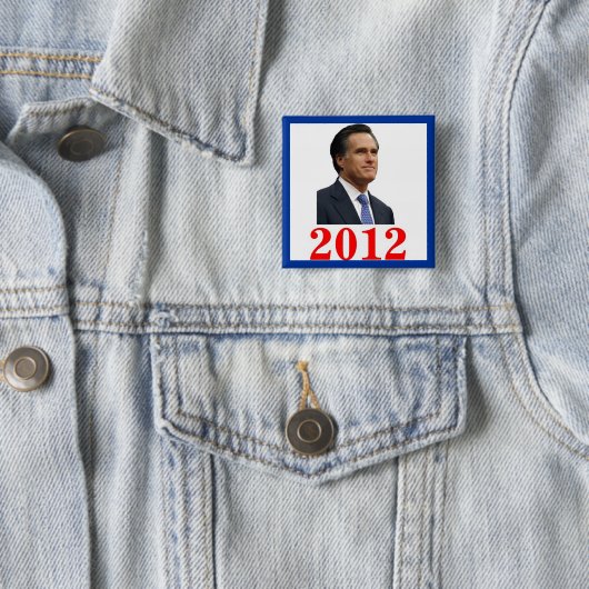 Mitt Romney 2012 Button (In situ)