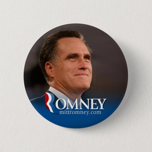 Mitt Romney 2012 - foto pinback Ronde Button 5,7 Cm (Voorkant)