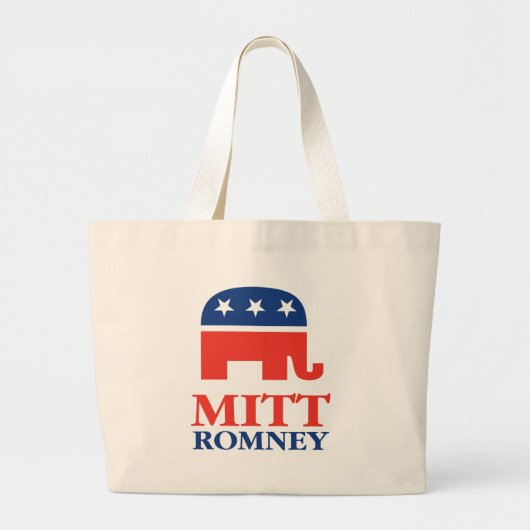 Mitt Romney 2012 Grote Tote Bag (Voorkant)