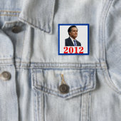 Mitt Romney 2012 Knop Vierkante Button 5,1 Cm (In situ)