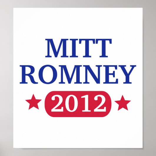 Mitt Romney 2012 Poster (Voorkant)