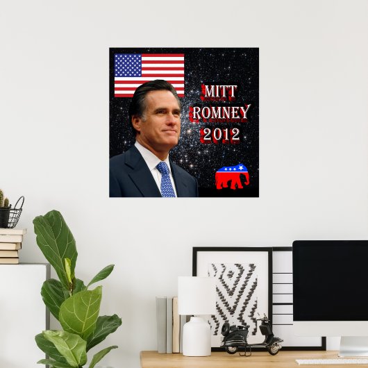 Mitt Romney 2012 Poster (Thuiskantoor)