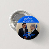 MITT ROMNEY 2012 RONDE BUTTON 3,2 CM (Voorkant /achterkant)