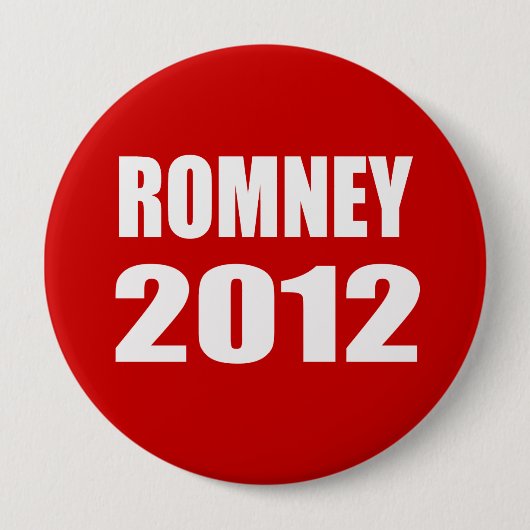MITT ROMNEY 2012 RONDE BUTTON 4,0 CM (Voorkant)