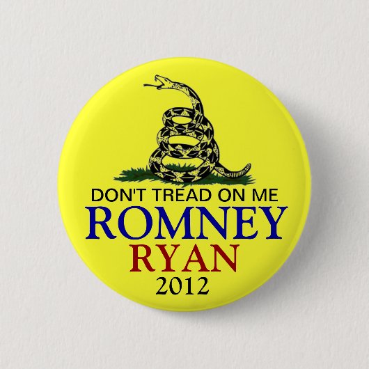 MITT ROMNEY 2012 RONDE BUTTON 5,7 CM (Voorkant)