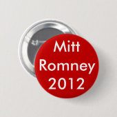 Mitt Romney 2012 Ronde Button 5,7 Cm (Voorkant /achterkant)