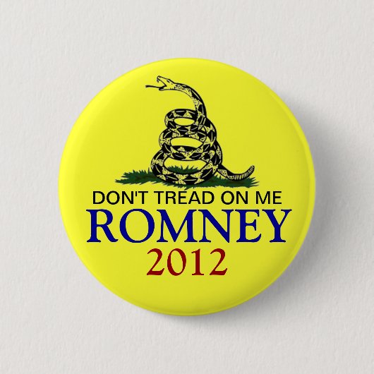 MITT ROMNEY 2012 RONDE BUTTON 5,7 CM (Voorkant)