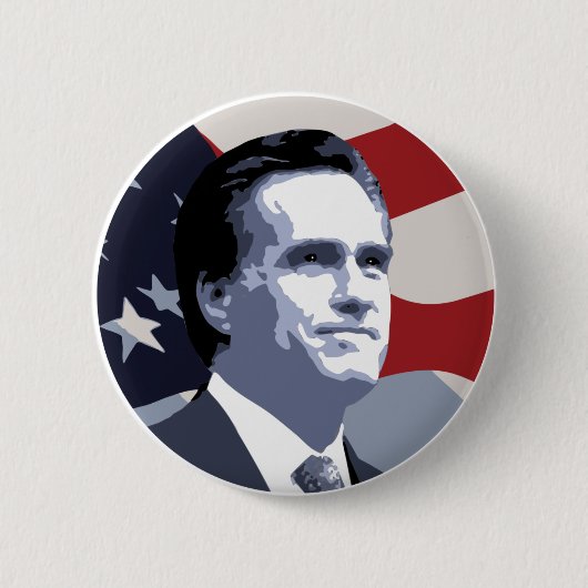Mitt Romney 2012 Ronde Button 5,7 Cm (Voorkant)