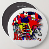 Mitt Romney 2012 Ronde Button 6,0 Cm (Voorkant /achterkant)