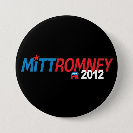 Mitt Romney 2012 Ronde Button 7,6 Cm (Voorkant)