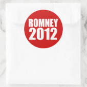 MITT ROMNEY 2012 RONDE STICKER (Tas)