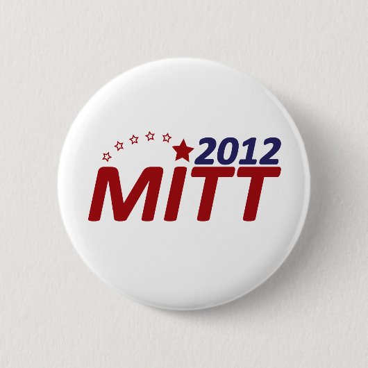 Mitt Romney 2012 star Ronde Button 5,7 Cm (Voorkant)