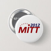 Mitt Romney 2012 star Ronde Button 5,7 Cm (Voorkant /achterkant)