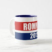MITT ROMNEY 2012 TWEEKLEURIGE KOFFIEMOK (Voorkant links)