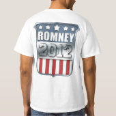 Mitt Romney 2012 (voor en achter) T-shirt (Achterkant)