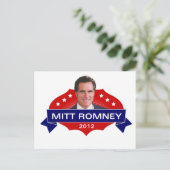 Mitt Romney 2012 voor President Briefkaart (Staand voorkant)