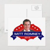 Mitt Romney 2012 voor President Briefkaart (Voorkant / Achterkant)