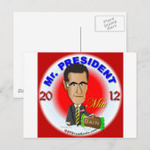 Mitt Romney Briefkaart (Voorkant / Achterkant)