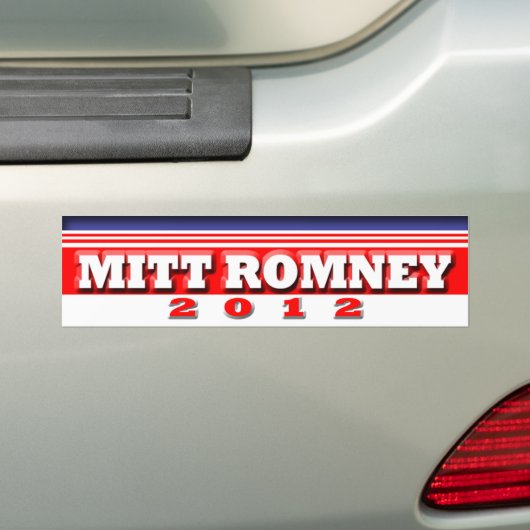 Mitt Romney Bumpersticker (Op auto)