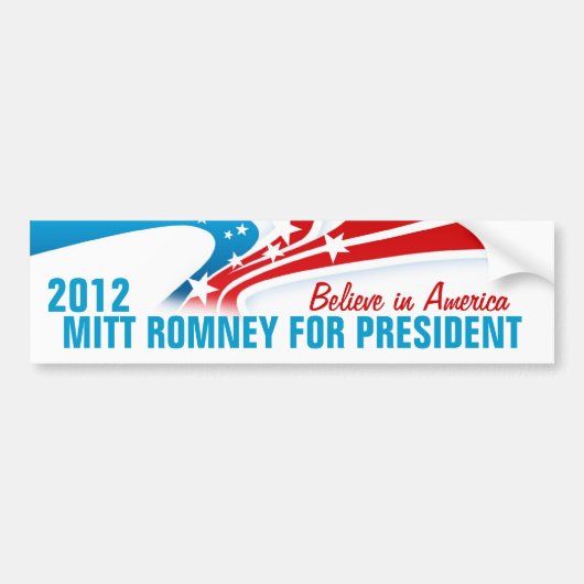 Mitt Romney Bumpersticker (Voorkant)