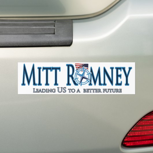 Mitt Romney Bumpersticker (Op auto)