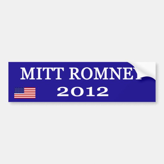 Mitt Romney-bumperstickers Bumpersticker (Voorkant)