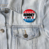 Mitt Romney Condi Rice 2012 Ronde Button 5,7 Cm (In situ)