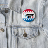 Mitt Romney Condi Rice 2012 Ronde Button 5,7 Cm (In situ)