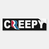 Mitt Romney CREEPY Bumpersticker (Voorkant)