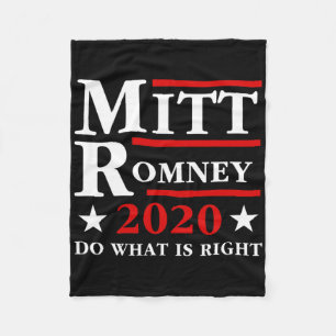 Mitt Romney Doe Wat Juist Is Anti Trump Republikei Fleece Deken