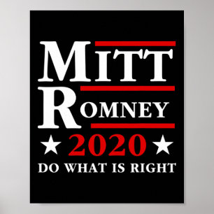 Mitt Romney Doe Wat Juist Is Anti Trump Republikei Poster