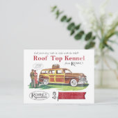  Mitt Romney Dog Retro Ad Briefkaart (Staand voorkant)