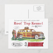  Mitt Romney Dog Retro Ad Briefkaart (Voorkant / Achterkant)