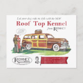  Mitt Romney Dog Retro Ad Briefkaart (Voorkant)