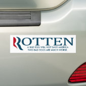Mitt Romney en Paul Ryan - 2 Bad Eggs Bumpersticker (Op auto)