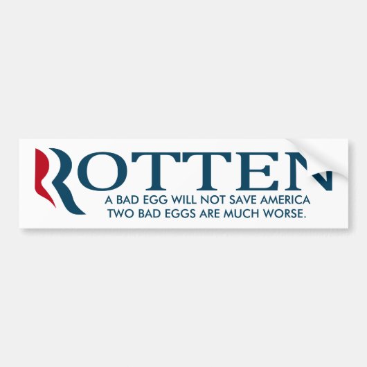 Mitt Romney en Paul Ryan - 2 Bad Eggs Bumpersticker (Voorkant)
