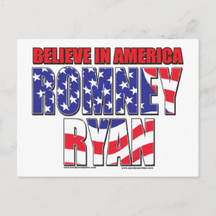 Mitt Romney en Paul Ryan Briefkaart