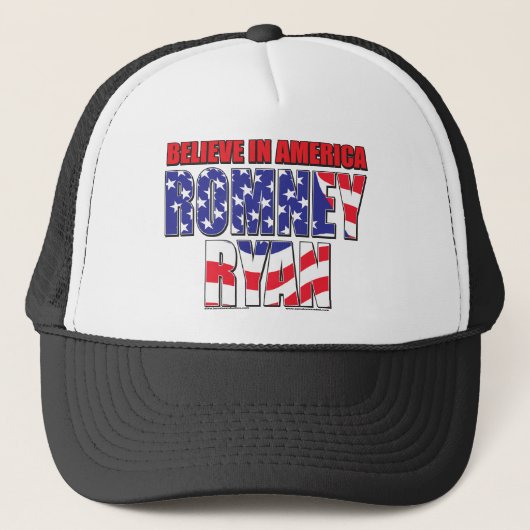 Mitt Romney en Paul Ryan Trucker Pet (Voorkant)