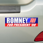 Mitt Romney For President 2008 Bumpersticker (Op auto)