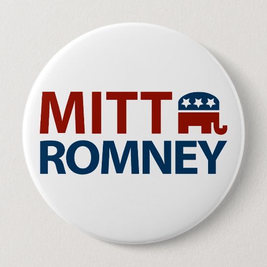 Mitt Romney GOP Ronde Button 4,0 Cm (Voorkant)