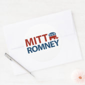 Mitt Romney GOP Ronde Sticker (Envelop)