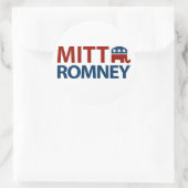 Mitt Romney GOP Ronde Sticker (Tas)