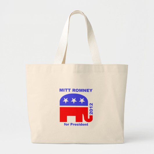 Mitt Romney Grote Tote Bag (Voorkant)