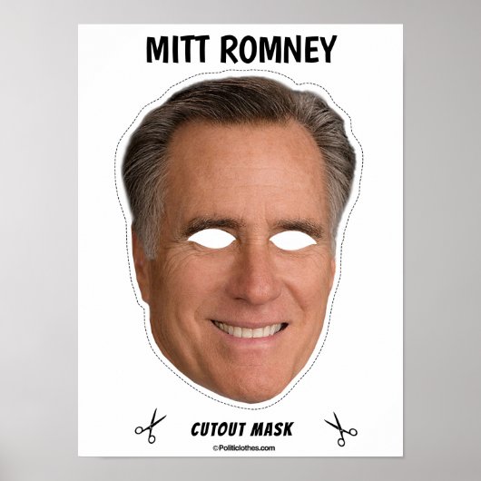 MITT ROMNEY Halloween Masker Poster (Voorkant)