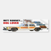 MITT ROMNEY... HONDENLIEFHEBBER BUMPERSTICKER (Voorkant)